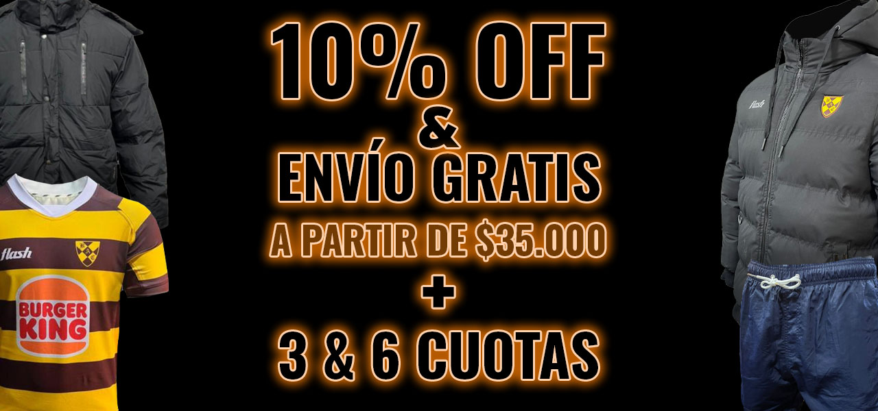10% OFF + envio gratis + 3-6 cuotas